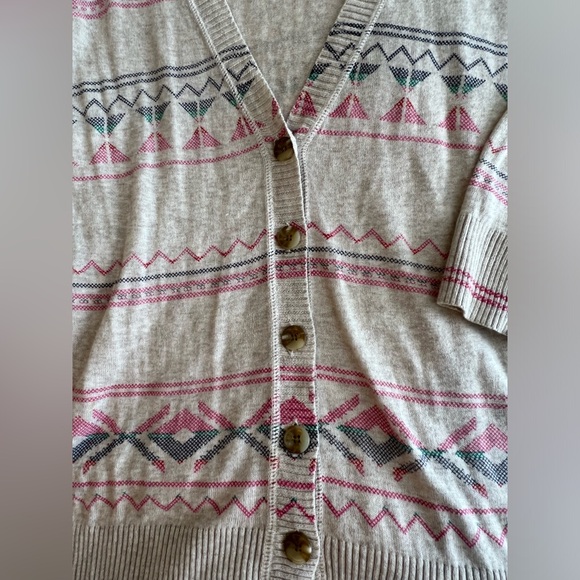 Cream Embroidered Cardigan - Picture 4 of 5